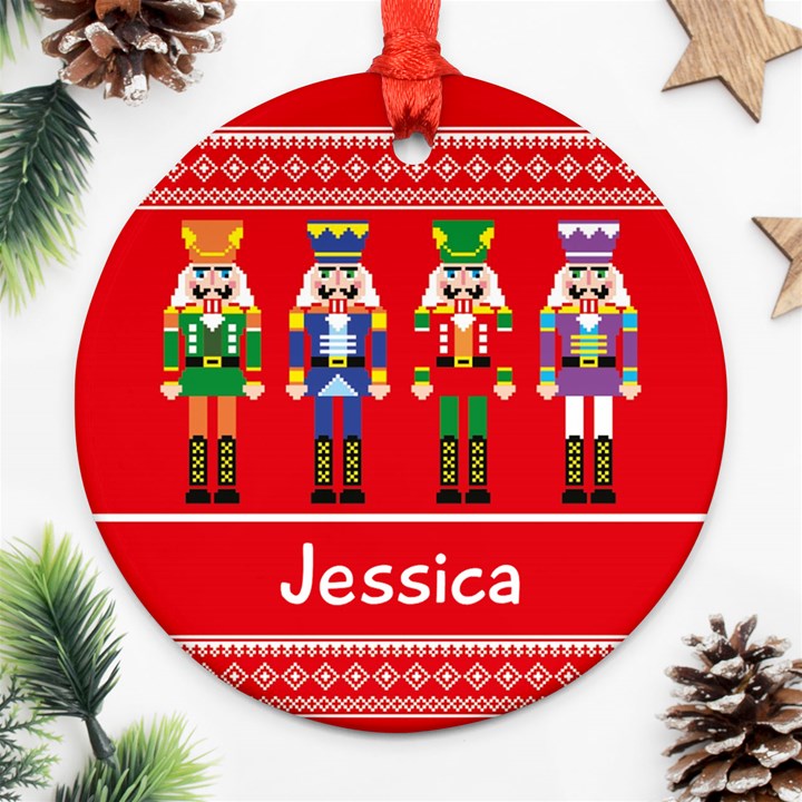 Christmas Soldier Ornament (Round)