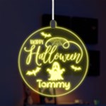 Happy Halloween Ghost LED Acrylic Ornament Front