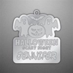 Personalized Happy Halloween Pumpkin Ghost Name Acrylic Ornament Front