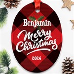 Christmas Ornament (Oval) Front