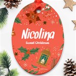 Christmas Ornament (Oval) Front