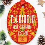 Christmas Ornament (Oval) Front