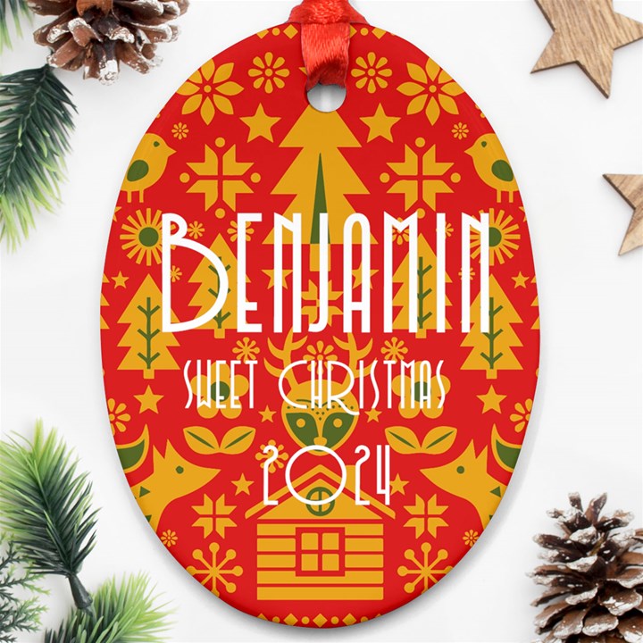 Christmas Ornament (Oval)