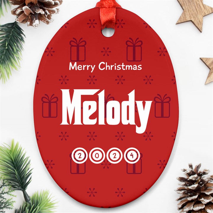 Christmas Ornament (Oval)