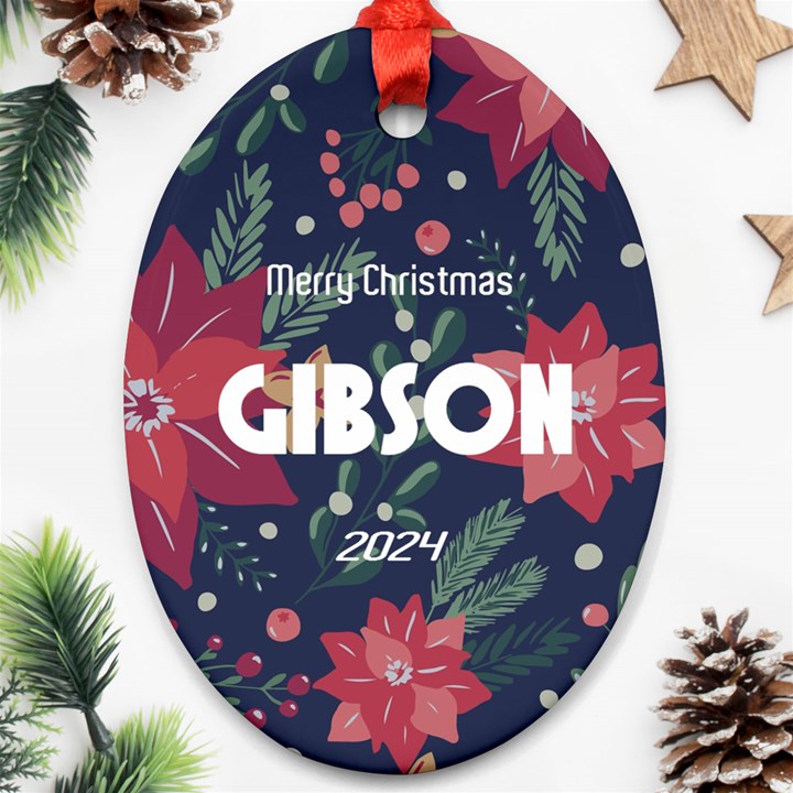 Christmas Ornament (Oval)