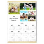 Personalized Family Calendar Canvas Yearly Calendar 16  x 22  Front - Jan 2025
