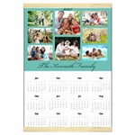 Personalized Family Calendar Canvas Yearly Calendar 16  x 22  Front - Jan 2025
