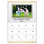 Personalized Family Calendar Canvas Yearly Calendar 16  x 22  Front - Jan 2025