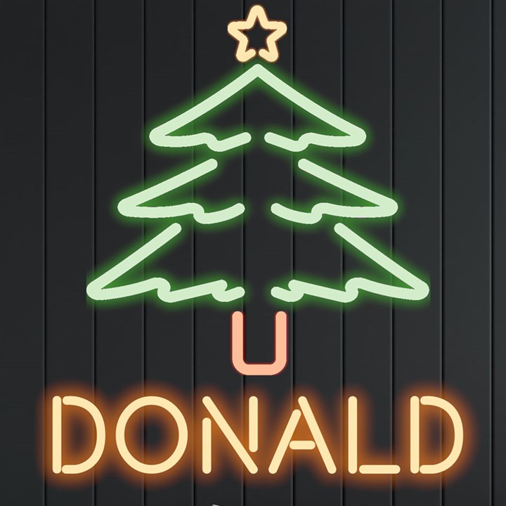 Personalized Christmas Tree Name Neon Signs and Lights