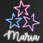 Personalized Star Name Neon Signs and Lights Front