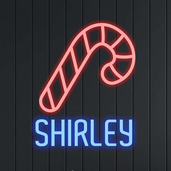 Personalized Christmas Stick Name Neon Signs and Lights