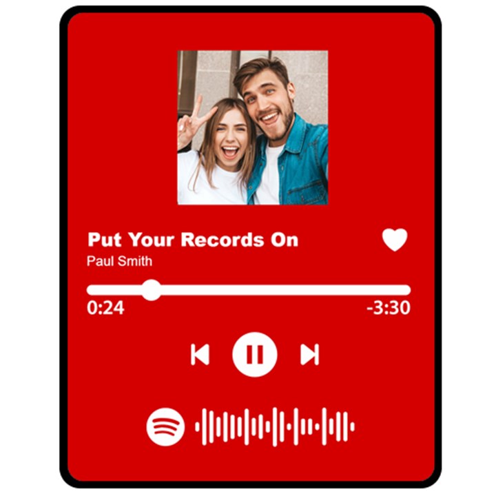 Music Player Medium Blanket Fleece Blanket (Medium)