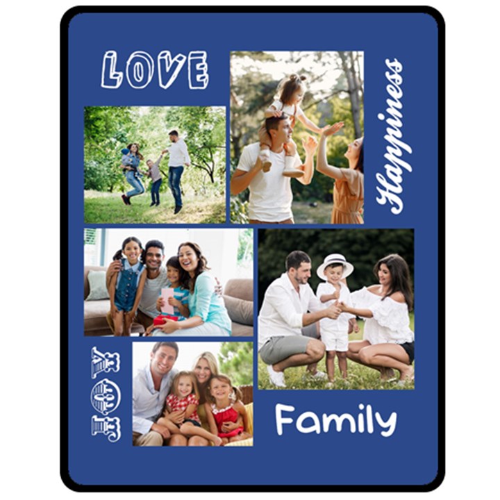 Personalized Family Medium Blanket Fleece Blanket (Medium)