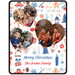 Christmas Family Photo Medium Blanket Fleece Blanket (Medium) 60 x50  Blanket Front
