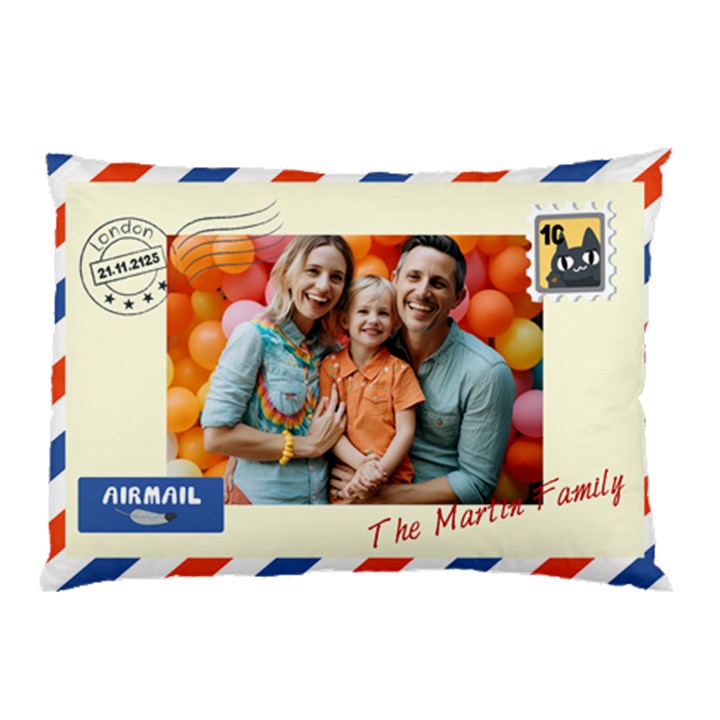 Letter frame pillow Pillow Case