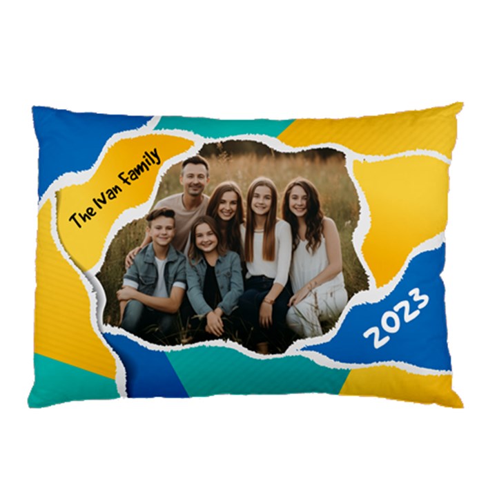 collage photo frame pillow Pillow Case