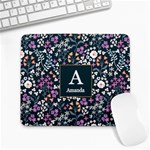 Initial Name Floral Mousepad Collage Mousepad 9.25 x7.75  Mousepad - 1
