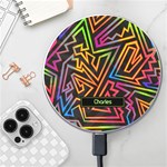 Geometric pattern Wireless Fast Charger(White) Front