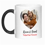 Couple Photo Name Mug Morph Mug Left