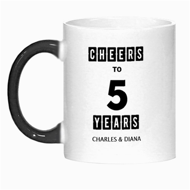 Couple Anniversary Photo Name Mug Morph Mug