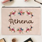 Personalized Floral Name Cosmetic Bag Cosmetic Bag (XXXL) Front