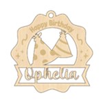 Personalized Happy Birthday Wood Ornament Wood Ornament Front