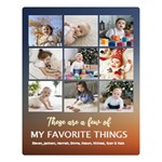 Personalized Family Large Blanket Two Sides Premium Plush Fleece Blanket (Large) 80 x60  Blanket Front