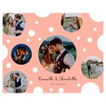 Personalized Lover Photo Bubble Two Sides Premium Plush Fleece Blanket (Teen Size) 60 x50  Blanket Front