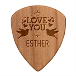 Personalized Love You Name Guitar Picks Set Guitar Shape Wood Guitar Pick Holder Case And Picks Set Pick