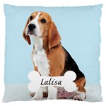 Personalized Dog Photo Name Baby Flannel Cushion 16  Baby Flannel Cushion Case (Two Sides) Front