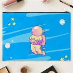 PERSONALIZED CAT SPACE COSMETIC BAG COSMETIC BAG Cosmetic Bag (XXXL) Back