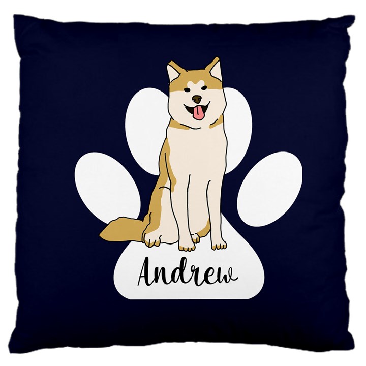 Personalized Pet Illustration Cushion 16  Baby Flannel Cushion Case (Two Sides)