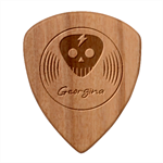 Personalized couple rock Guitar Picks Set Guitar Shape Wood Guitar Pick Holder Case And Picks Set Pick