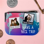 Personalized Trip Photo Illustration Mini Coin Purse Mini Coin Purse Back
