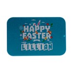 Personalized Easter Name Open Lip Metal Box Open Lid Metal Box (Silver)   Front