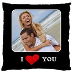 Personalized Photo I Love You 16  Baby Flannel Cushion Case (Two Sides) Front
