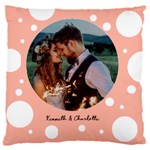 Personalized Lover Photo Bubble 2 16  Baby Flannel Cushion Case (Two Sides) Back