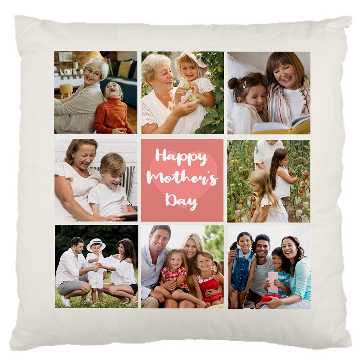 Personalized Photo Happy Mothers Day Large Cushion 16  Baby Flannel Cushion Case (Two Sides)