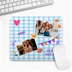Memo style Personalized Photo Name Mousepad Collage Mousepad 9.25 x7.75  Mousepad - 1