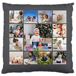Personalized 13 photo Cushion 16  Baby Flannel Cushion Case (Two Sides) Back