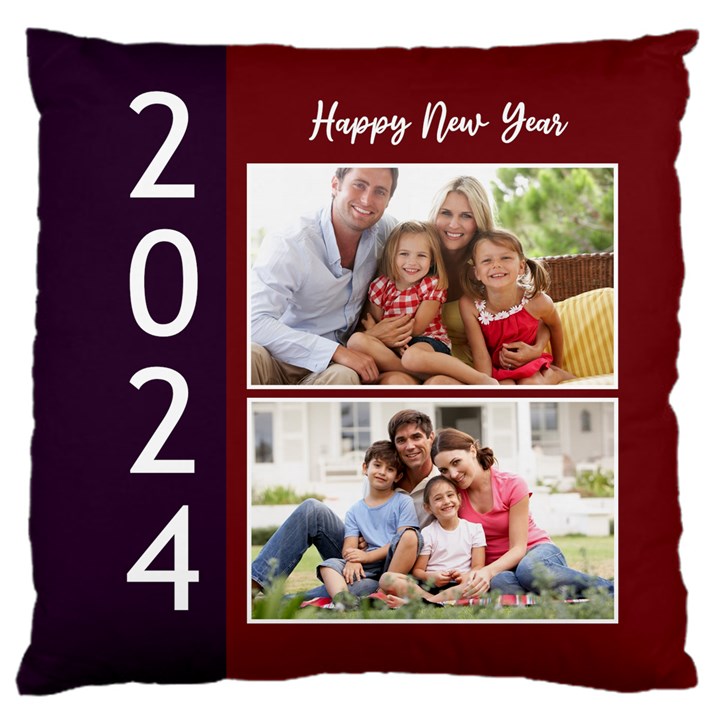 Personalized Photo Year Any Text Large Cushion 16  Baby Flannel Cushion Case (Two Sides)