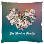 Personalized Heart Shape Family Name Cushion 16  Baby Flannel Cushion Case (Two Sides) Front