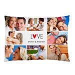 Personalized Love Photo Any Text Pillow Case Pillow Case (Two Sides) Back