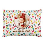 Personalized Photo Any Text Name Pillow Case Pillow Case (Two Sides) Back