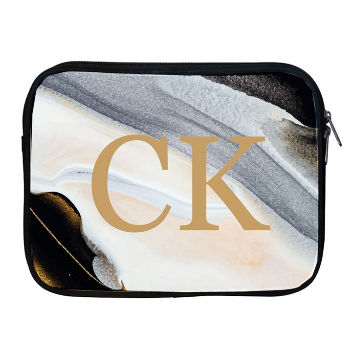 Personalized Initial Marble iPad Zipper Case Apple iPad Zipper Case
