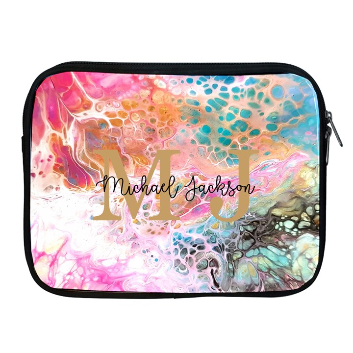 Personalized Initial Name Marble iPad Zipper Case Apple iPad Zipper Case