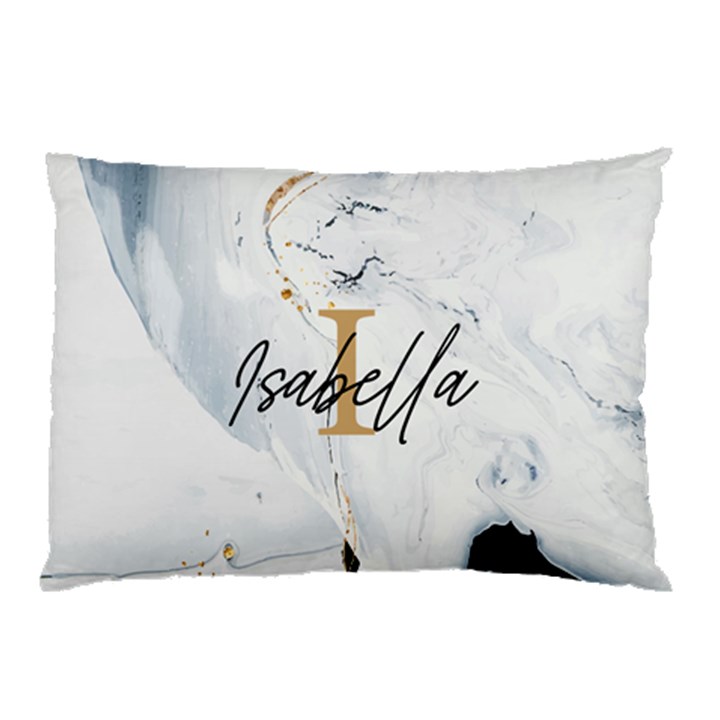 Personalized Initial Name Marble Pillow Case Pillow Case (Two Sides)