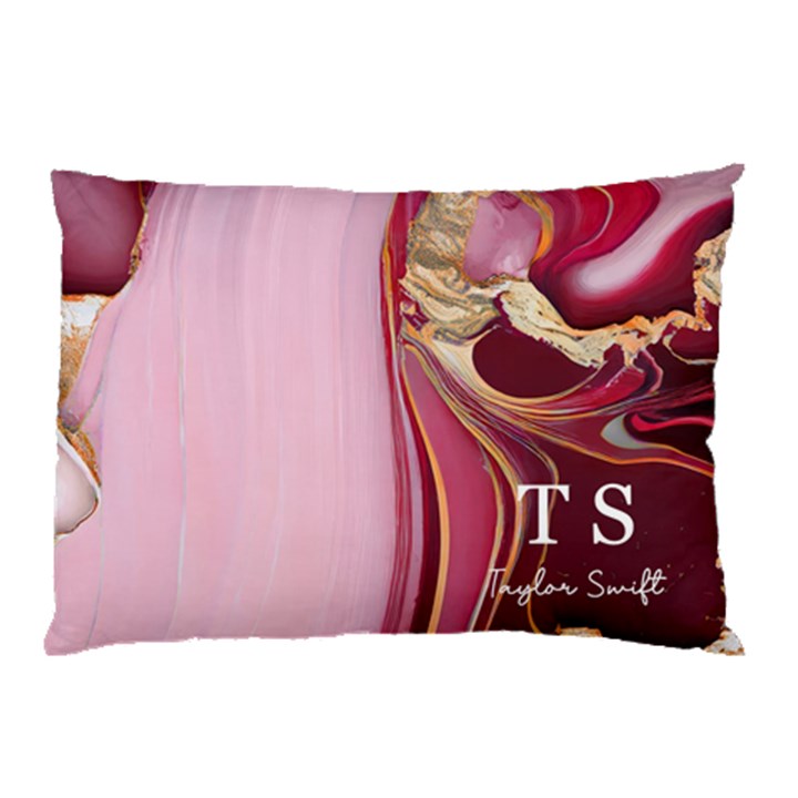 Personalized Initial Name Marble Pillow Case Pillow Case (Two Sides)