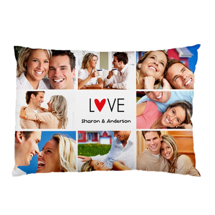 Personalized Love Photo Any Text Pillow Case Pillow Case