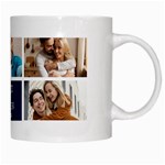 Personalized 5 Photo Couple  Name Mug White Mug Right